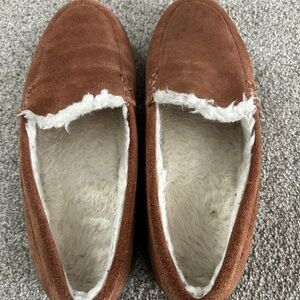 Vionic Lynez Suede Slipper Toffee 8.5
